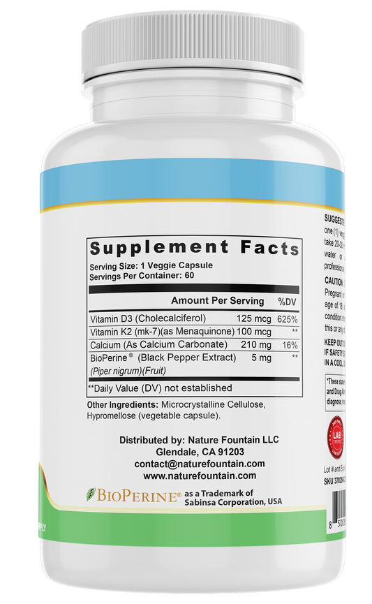 K2 +D3 Vitamins